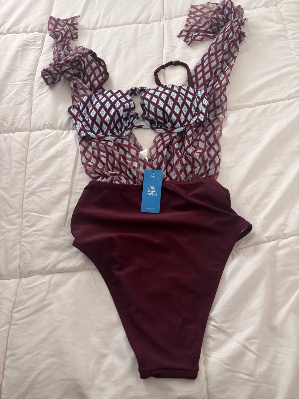 Cupshe two piece bikini Blue & purple - Picture 4 of 4